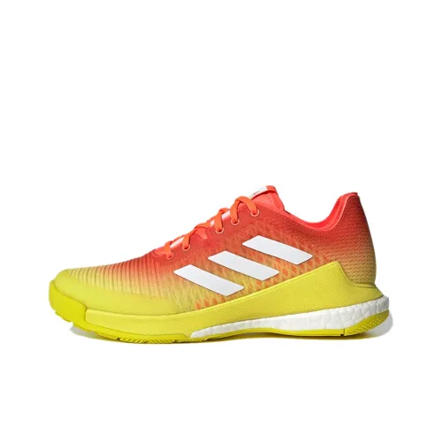 Adidas Crazyflight Abrasion Resistant Низкие Кроссовки для тренировок Женские Оранжевые Желтые