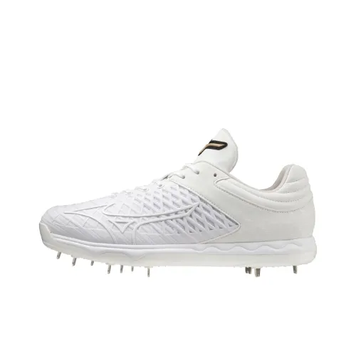 Mizuno Elite Speed REVO Ace Elite Shock Absorbers Slip-Resistant Abrasion-Resistant Low-Top Baseball Shoes Unisex White Мицубо Элита Спид REVO Ace Элита Шок Абсорберы Противоскользящие Устойчивые к Износу Низкий Верх Бейсбольные Кроссовки Унисекс Белый