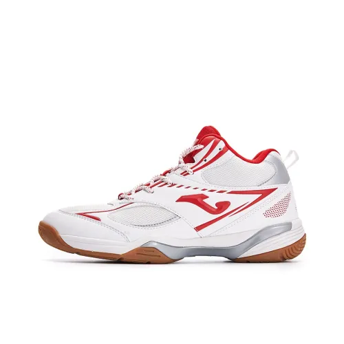 Joma Slip-resistant Abrasion-resistant MID Training Shoes Women's White Red Джома Противоскользящие Устойчивые к Износу MID Тренировочные Кроссовки Женские Белые Красные