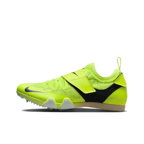 Nike Pole Vault Elite Амортизация Противоскользящие Устойчивые к истиранию Низкий верх Кроссовки для лёгкой атлетики Черный Зеленый