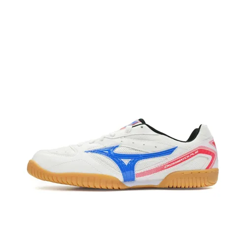 Mizuno Crossmatch Plio RX 4 Амортизация Функциональность Низкий Топ Обувь для настольного тенниса Унисекс Белый Синий Розовый