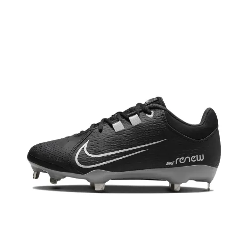 Nike Hyperdiamond 4 Pro Шокабсорберы Противоскользящие Устойчивые к истиранию Низкий Топ Бейсбольная Обувь Женская Черная