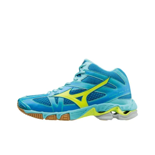 Mizuno Wave Bolt 6 MID Топ Волейбол Кроссовки для тренировок Женские Светло-синие