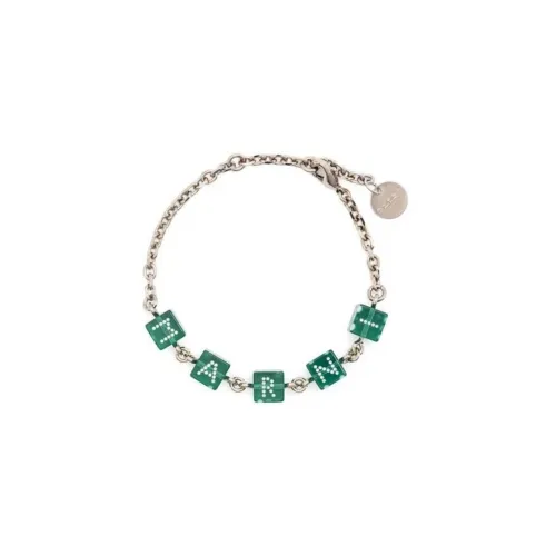 MARNI Brass Bracelets Серебряный/Зеленый Женские
