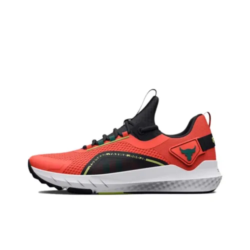 Under Armour Project Rock BSR 3 Slip-Resistant Abrasion-Resistant Low-Top Training Shoes Men's Orange Black