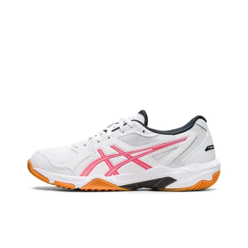 Asics Гель Ракета 10 Износостойкий и Легкий Низкий Топ Кроссовки для тренировок Женские Розово-белый