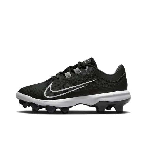 Nike Hyperdiamond 4 Амортизация Противоскользящие Устойчивые к истиранию Низкий верх Кроссовки для тренировок Женские Черные