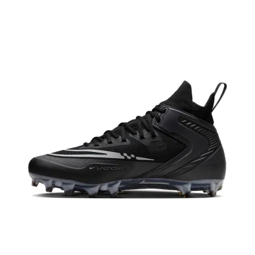 Nike Alpha Huarache 8 Elite Shock Absorbers Slip-Resistant Abrasion-Resistant MID Топ Хоккейная Обувь Unisex Black