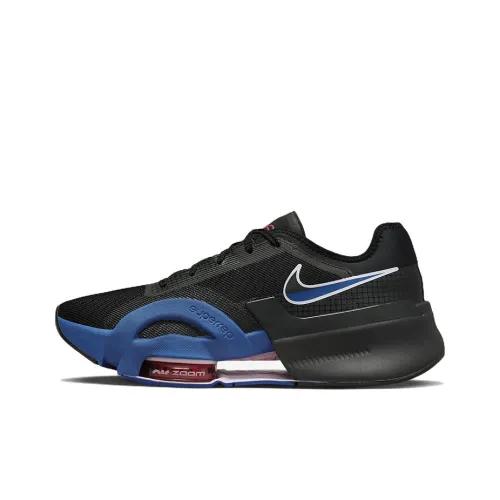 Nike Air Zoom SuperRep 3 Амортизаторы Shock Absorbers Противоскользящие Устойчивые к истиранию Низкий Топ Кроссовки для тренировок Мужские Черные Синие