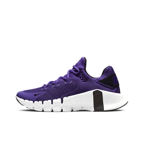 Nike Free Metcon Шокабойеры Противоскользящие Дышащие Низкие Кроссовки для тренировок Унисекс Фиолетовые
