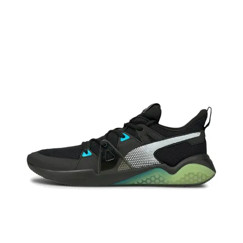 PUMA Амортизация Устойчивый к истиранию Легкий Низкий Топ Кроссовки для тренировок Мужские Черный Зеленый Белый