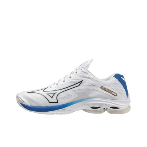 Mizuno Wave Lightning Z7 Амортизаторы Шок-абсорбирующие Устойчивые к истиранию Низкий Топ Кроссовки для тренировок Унисекс Белый Синий