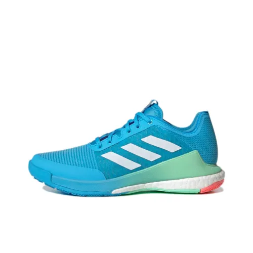 Adidas Crazyflight Slip Resistant Abrasion Resistant Низкие Кроссовки для тренировок Женские Синие