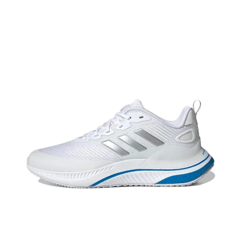 Adidas Alphamagma Slip-Resistant Дышащий Легкий Низкий Топ Кроссовки для тренировок Унисекс Белый Синий Серебристый