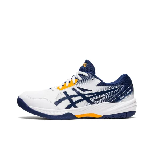 Asics Gel Task 3 Low Топ Волейбольные Кроссовки Мужские Белые Синие