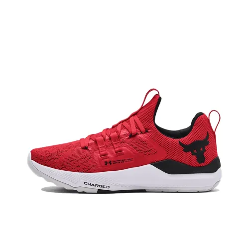 Under Armour Project Rock BSR 3 Johnson Low Training Кроссовки Унисекс Красные Белые