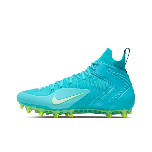 nike Alpha Huarache 8 Elite Shock Absorbers Slip-resistant Abrasion-resistant High Top Training Shoes Unisex Blue nike Alpha Huarache 8 Elite Амортизирующие противоскользящие устойчивые к истиранию высокие кроссовки для тренировок унисекс синий