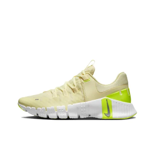 Nike Free Metcon 5 Low Топ Кроссовки для тренировок Женские Желтый Зеленый