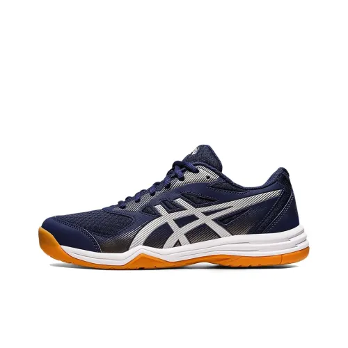 Asics UPCOURT 5 Low Топ Кроссовки для тренировок Мужские Темно-синий Серебряный