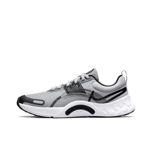Nike Renew Retaliation Tr 3 Устойчивый к истиранию Дышащий Легкий Низкий Топ Кроссовки для тренировок Мужские Серый Черный