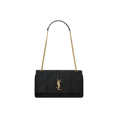SAINT LAURENT Jamie Шелк Портативный Сумка через плечо Сумка на плечо Женская Черная