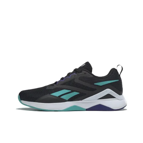 Reebok Nanofle V2 Low Топ Кроссовки для тренировок Черный Зеленый