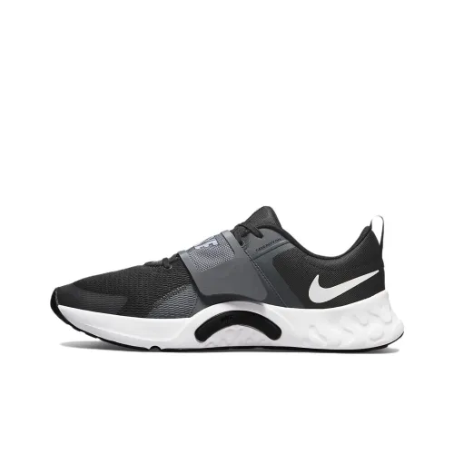 Nike Renew Retaliation 4 Амортизирующие шоки противоскользящие устойчивые к истиранию низкий топ кроссовки для тренировок мужской черный серый