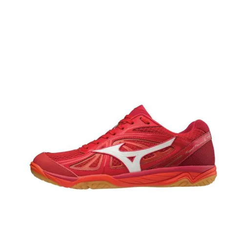 Mizuno Wave Rider 25 Широкий Противоскользящий Устойчивый к истиранию Низкий Топ Волейбольные кроссовки Унисекс Красный