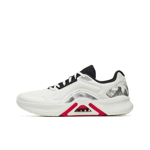 ANTA Амортизация Дышащий Устойчивый к истиранию Низ Резистентный Низкий Топ Кроссовки для тренировок Мужской Белый Черный