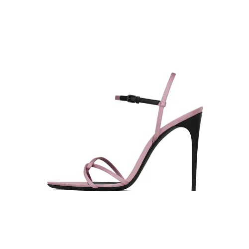 SAINT LAURENT Clara One Strap Sandals 11cm Women's Pink