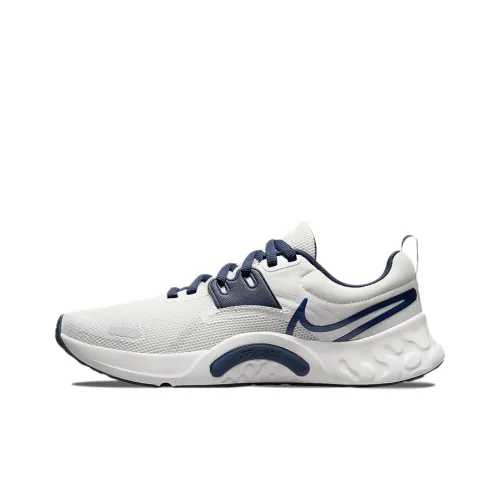 Nike Renew Retaliation Tr 3 Амортизация Дышащий Легкий Низкий Топ Тренировочные Кроссовки Мужские Белый Синий