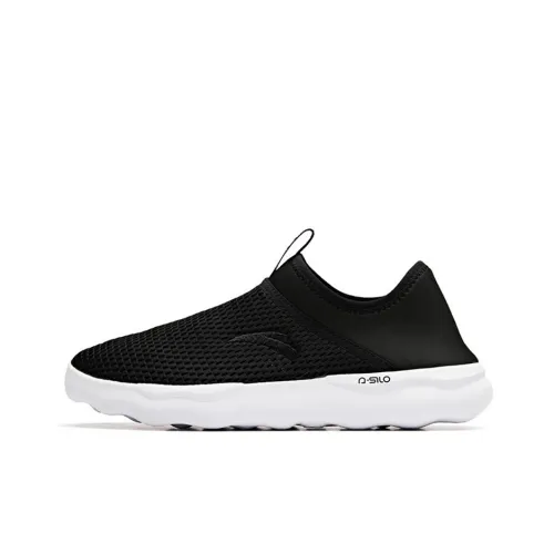 ANTA Амортизация Дышащий Легкий Низкий Топ Кроссовки для тренировок Мужской Черный Белый