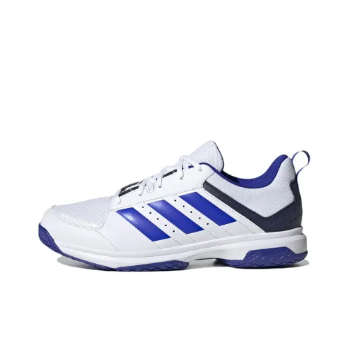 Adidas Ligra 7 Slip-resistant Abrasion-resistant Lightweight Low-Top Волейбольные кроссовки Унисекс Белый Синий