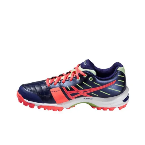 Asics Gel Hockey Low Top Тренировочные Кроссовки Женские Синие Розовые