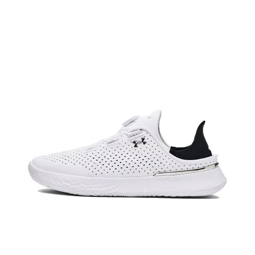 Under Armour SlipSpeed Slip-Resistant Abrasion-Resistant Low-Top Training Shoes Unisex White Under Armour SlipSpeed Slip-Resistant Abrasion-Resistant Низкие Кроссовки для Тренировок Унисекс Белые