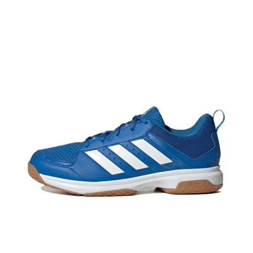 Adidas Ligra 7 Slip-Resistant Abrasion-Resistant Low-Top Training Shoes Men's Blue White Adidas Ligra 7 Противоскользящие Устойчивые к Износу Низкие Кроссовки для Тренировок Мужские Синие Белые