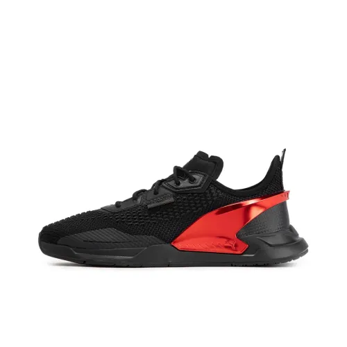 PUMA Scuderia Ferrari Ionspeed Low Топ Тренировочные Кроссовки Мужские Черные Красные