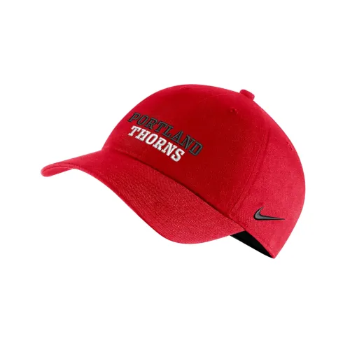 NIKE Хлопковая кепка, красный, унисекс