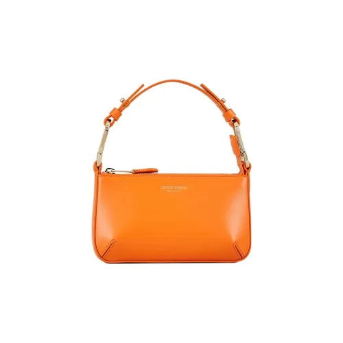 GIORGIO ARMANI Сумка из коровьей кожи переносная на одно плечо через плечо клатч мини женская оранжевая