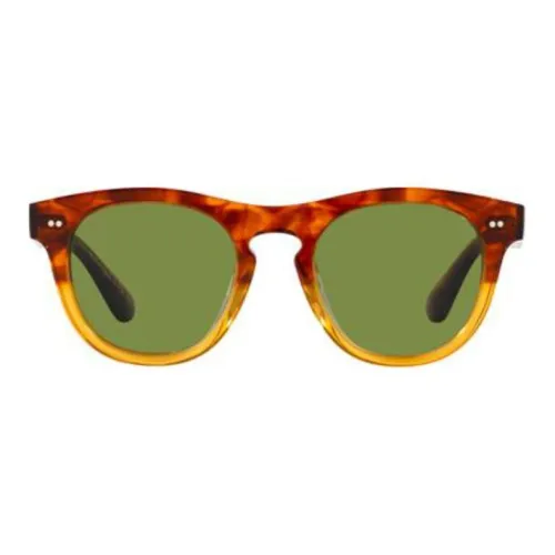 Oliver Peoples Нерегулярная форма Солнцезащитные очки Унисекс Коричневый