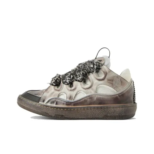 Lanvin Curb Low Топ Стильные Скейтбординги Мужской Умбра