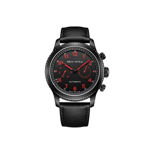 Sea Gull Автоматический Механический Механизм Мужские Часы 43mm*мм*мм Черный