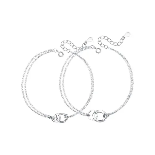 West Island Браслеты из медного сплава, серебряный, унисекс