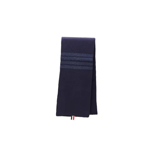 THOM BROWNE Шарфы из шерсти Wool Knit Синий Унисекс