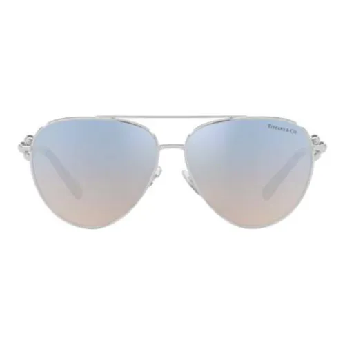 TIFFANY CO. Aviator Солнцезащитные очки Женские Серебряные