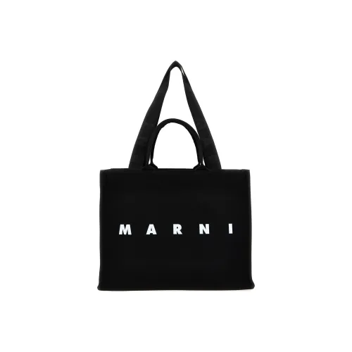 MARNI Cotton Тоут Сумка Сумка для покупок Сумка на плечо Сумка Мужская Черная