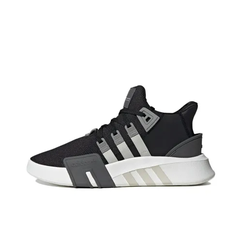 Adidas Originals Eqt Bask Adv Slip Resistant Abrasion Resistant MID Топ Повседневная обувь Унисекс Черный белый