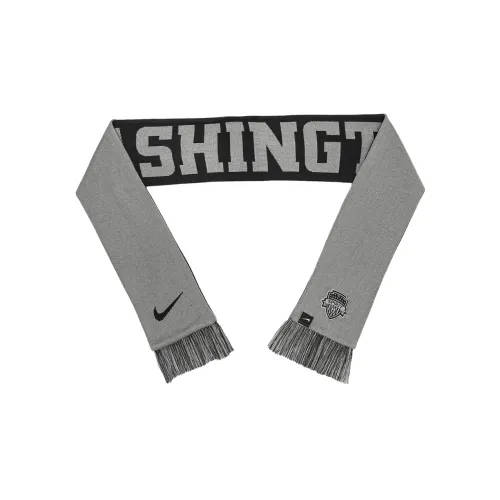 NIKE Акриловые Вязаные Шарфы Серого Цвета Унисекс