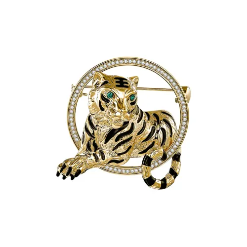 HMZ Медный Броши Золотой Женские