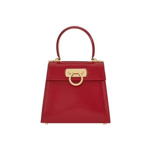 Ferragamo Сумка из коровьей кожи Маленькая Женская Красная